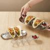 Mit Soßenbecher Taco-Ständer mit Tablett W-förmiges Pfannkuchen-Display-Tablett Mexikanischer Rollenhalter Lebensmittel