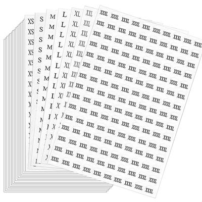 Size Stickers XS S M L XL XXL XXXL 7 Size Diameter 13 Total 35 5250 Clothes Size Label Clothing Size Marking Commercial Use Set, Round, Mm, Sheets,