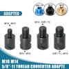 2Pcs M10 Female to M14 Male Angle Grinder Converter Adapter M14 Female to M10 Male Thread Adapter / Thread Converter