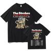 The Strokes Reality Awaits Merch Pure Cotton TShirt Simple Letter Print Tshirt Unisex Unisex Fashion Casual Short Sleeve O Neck Top