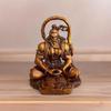 Hanuman Ji Murti Pán Bajrangbali Dhyan Mudra Meditace pro Domov Palubní deska auta Dekorativní Showpiece -11 cm (Pryskyřice, Zlato)