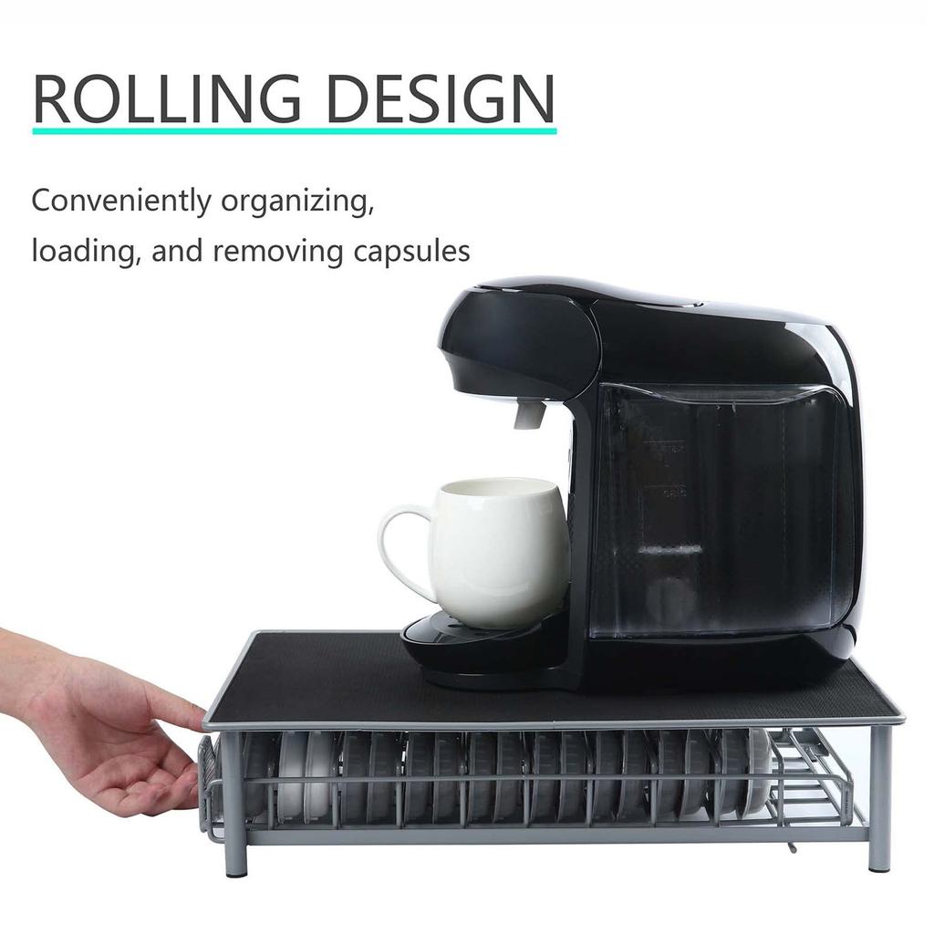 Zásuvka na kapsle do kávovaru Pojme 60 kapslí Úložný box na kávové kapsle Držák