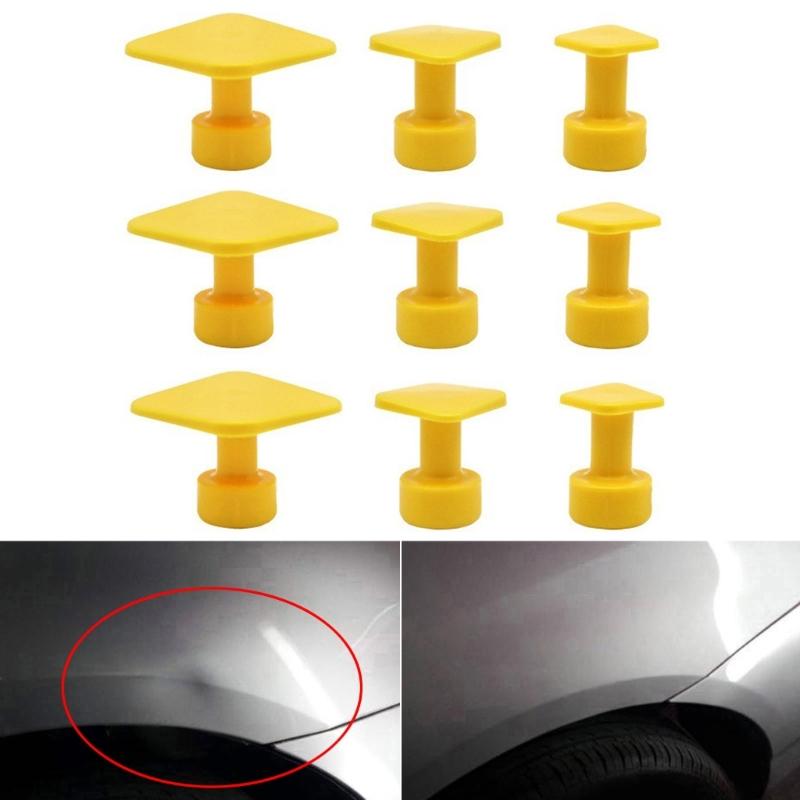 9Pcs Dent Repair Tool Puller Tabs Auto Maintenance Tool Dent Removal Tool Tabs Dent Removal Pulling Tab