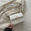 Rhombus Chain Bag Women's 2025 New Trend Fashion Oblique Span Bag Versatile Niche High-end Shoulder Small Square Bag