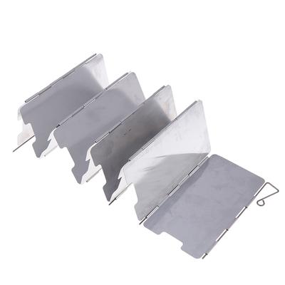 9 Plakalı Katlanabilir Ocak Rüzgarlığı Açık Hava Kampı Pişirme Gaz Ocağı Rüzgar Kalkanı