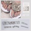 Art Tip  False Toenails Short Nails Patch Rhinestone Fake Toenails Full Cover False Nails