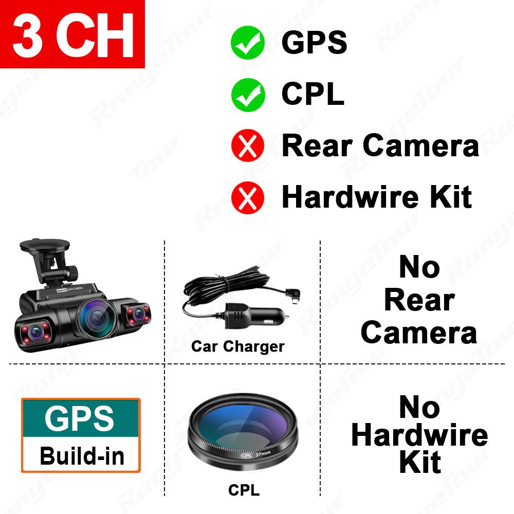 

4 Lens 1080P Car DVR WiFi GPS 24Hours Parking Monitor Dual Lens 8 Infrared Light Night Vision 4 Channel Dash Cam Car Camera No Memory Card