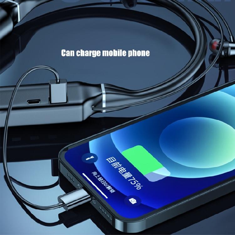 Dynamic Sound Neckband Earphones,6000mAh Battery, IPX6 for Sports, Bluetooth-compatible 5.2 Clear Phone Calls