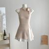 French Office Lady Y2k Mini Dress Women Slim Bow Design Split Vest Dress Evening Party Elegant Vintage Clothing Summer 2026 New