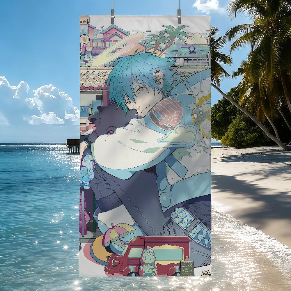 Anime D-dramatical M-Murder Towel Drying Bath Towel Applicable To Light Swimming Camping Yoga Beach Out