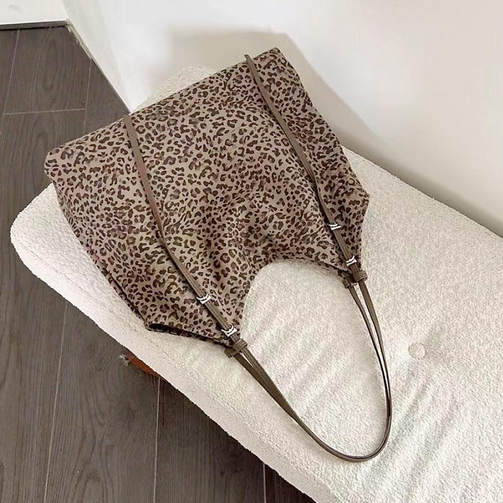 MATTIERE MT_25012 Womens Casual Leopard Canvas Shoulder Bag