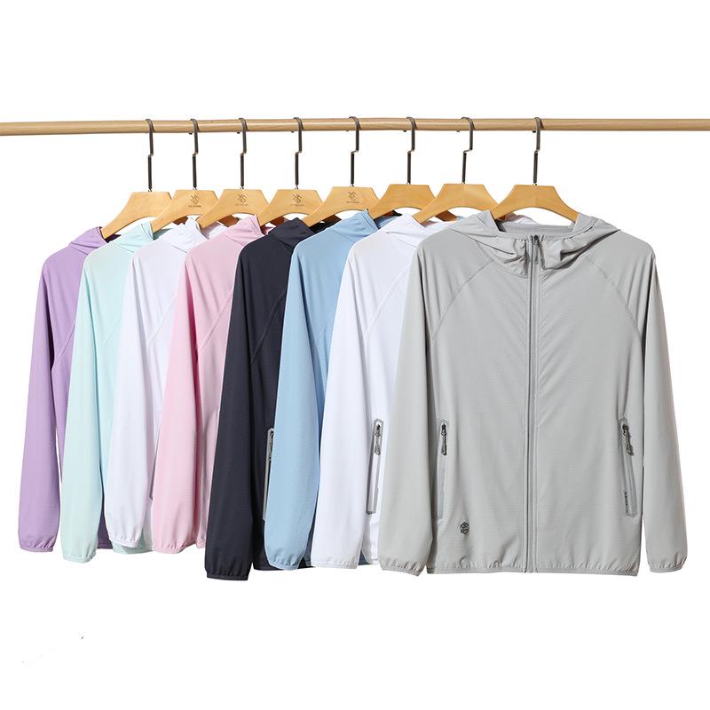 Men's and Couples' Summer UV Protection Ice Silk Fishing Jacket - Thin, Breathable Sun Shield Outerwear.