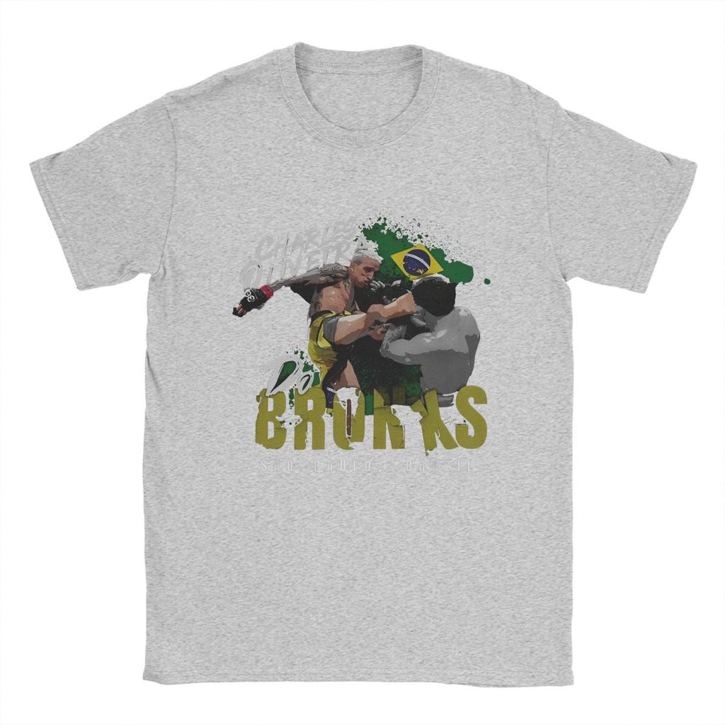 Charles Oliveira Do Bronxs Brazil Boxer T Shirt Merchandise Men Women's Pure Cotton Creative T-shirt Short Sleeve Clothes Summer