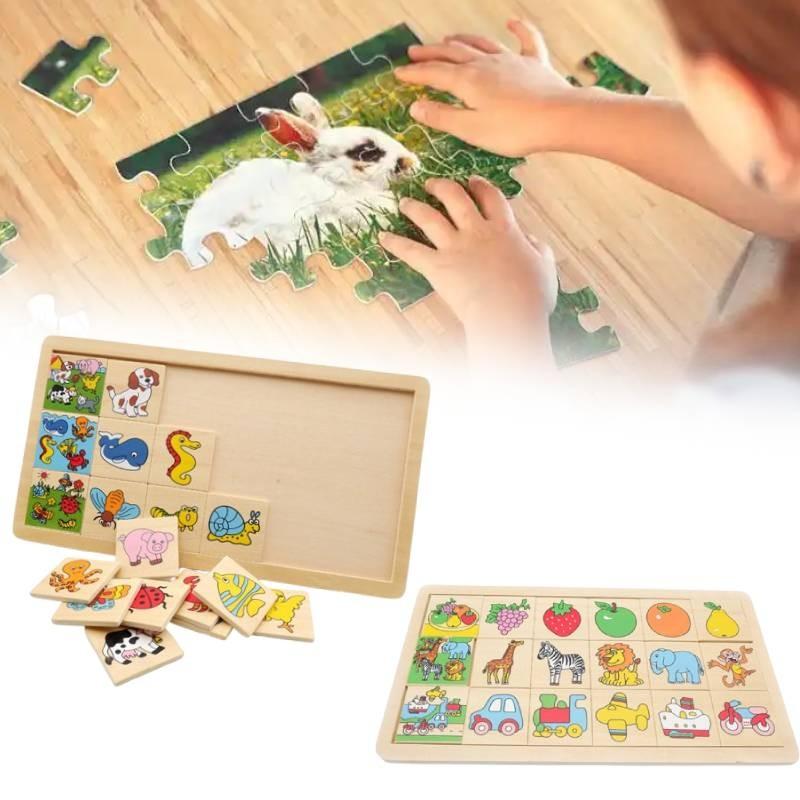Early Education Puzzle Kids Animal Traffic Fruit Sorting Intelligence Board Game