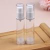 Portable Travel Containers; 5/10/15ml Refillable Clear Airless Pump Bottles Set
