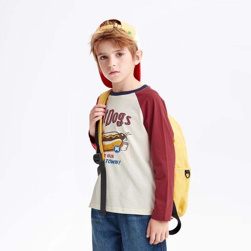 

MQD Boys Academy Style Cartoon Raglan Sleeve T-shirt 130cm