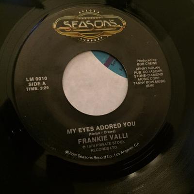 7inch Record FRANKIE VALLI - My Eyes Adored You / Swearin' To Go LM0010 The Four Season US Pop Used