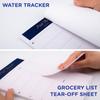Oriday Weekly Magnetic Meal Planner Notepad with Tear Off Perforated Grocery Shopping List Menu List for Your Fridge - 52 Sheets (Navy Blue 6" x 9"