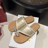 Fashion Shoes Slippers Soft Rubber Flip Flops Glitter Slides Flower Summer Clogs Woman Fashion Comfort Hawaiian Jelly Beach Flat Luxury