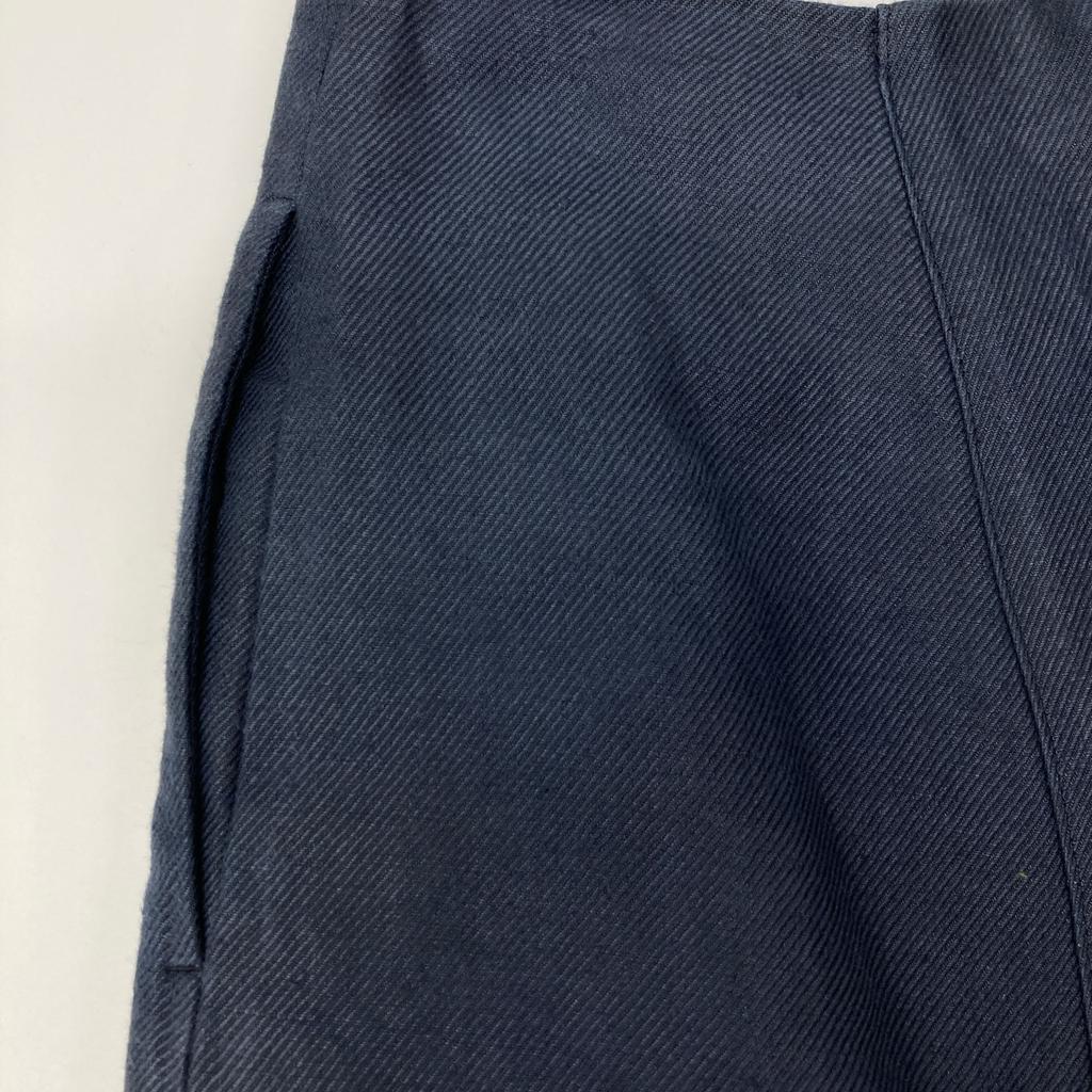 MADISON BLUE MB201-6025 Blue linen panel flare skirt skirt XS blueUsed