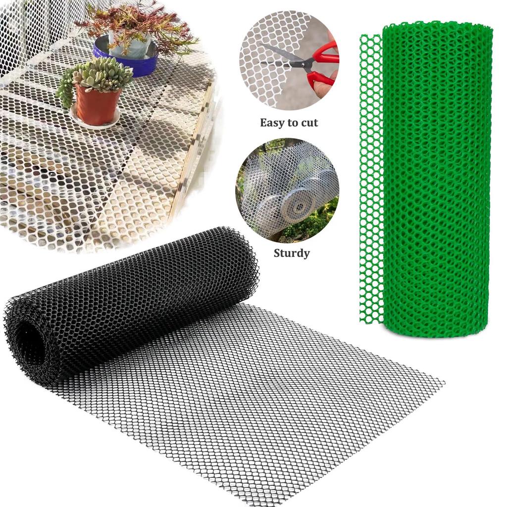 1/2roll Plastic Protective Nets for Poultry Farms, Family Balconies, Plastic Protective Nets, and Fall Prevention Nets 40x300cm