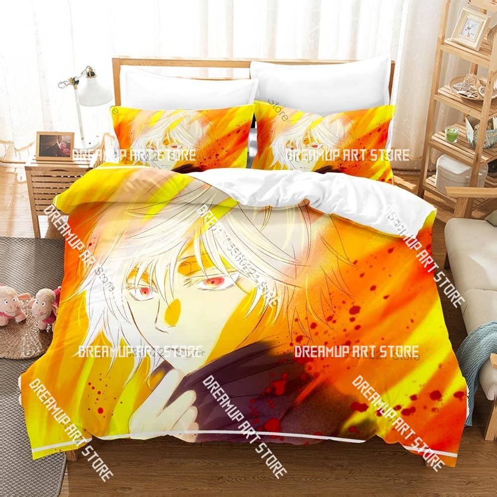 3D Printed Anime Hell’s Paradise Bedding Set for Boys Girls Duvet Cover Pillowcase Twin Queen King Full Single Double Sizes