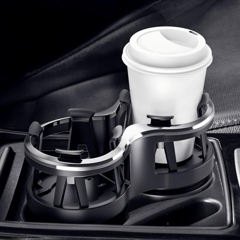 Universal Automobile Cup Holder Stand for Boat Vehicle Multifunctional Double Car Water Cup Holder with Adjustable Mounting Base
