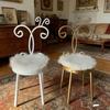 1Pcs Iron Art Back Chair Seat For DIY Scene Model Decoration 1:12 Scale Dollhouse Mini Chair Furniture Model Photo Props