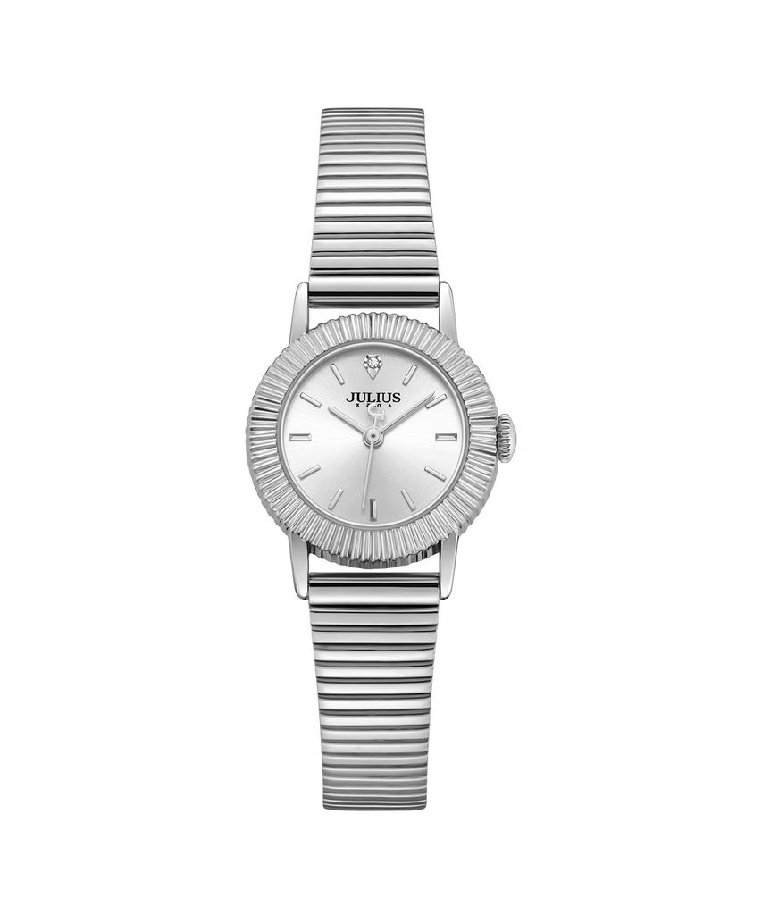 Jyullieoseu Ja-1568 Fluted Bezel Round Watch