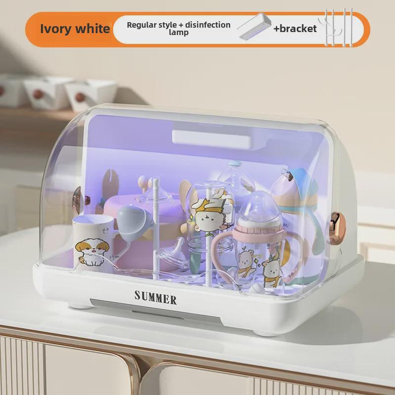 Staubdichtes Aufbewahrungsregal für Babyflaschen und Tassen – Organizer für Küchenschüsseln und Essstäbchen