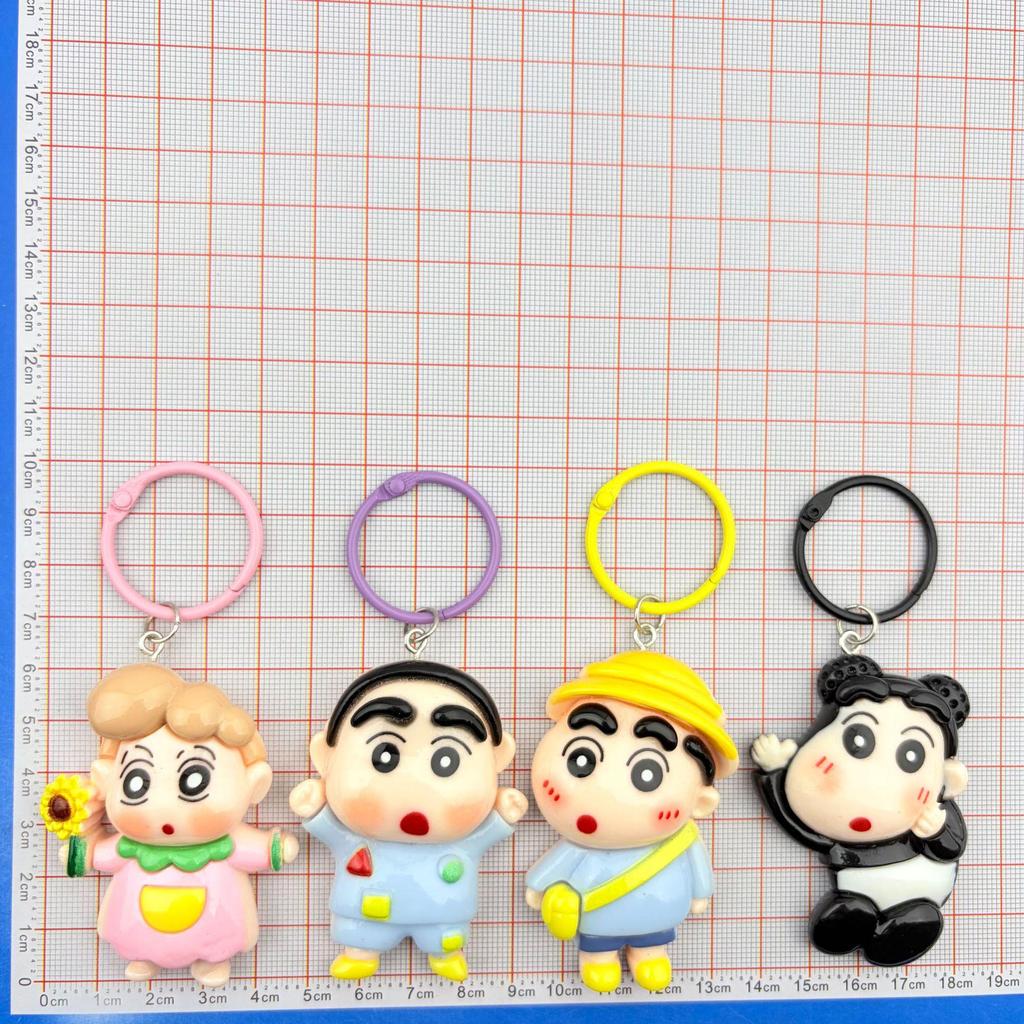 Crayon Shin-chan Heart Pendant Keychain - Cute Gift for Friends
