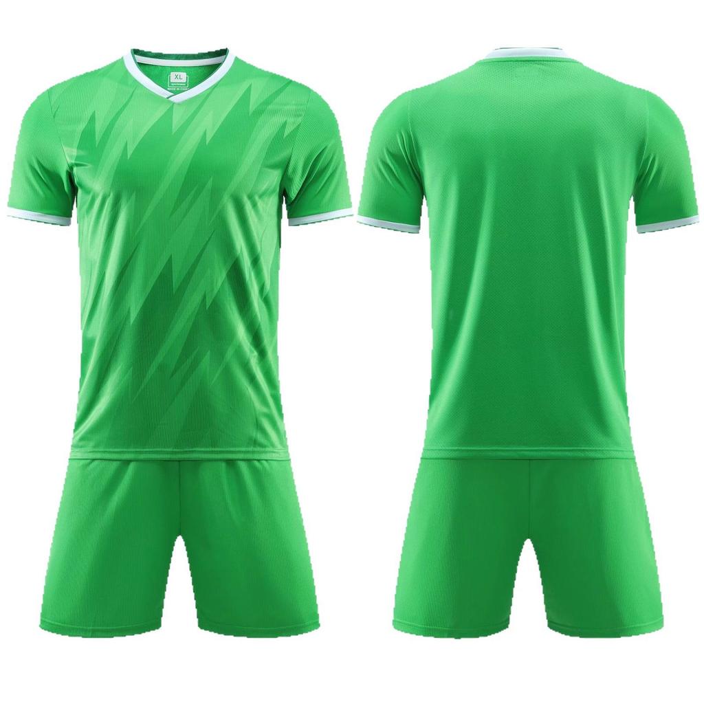 Wholesale New Football Jersey Suit Men's and Women's Short-sleeved Training Jersey Custom Student Game Breathable Quick-drying Football Jersey