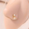 Piercing Schmuck Nasenring Einfacher Nischen Nasenstecker Mini Herz Anhänger Damen Y2K Nasenpiercing Nasenschmuck