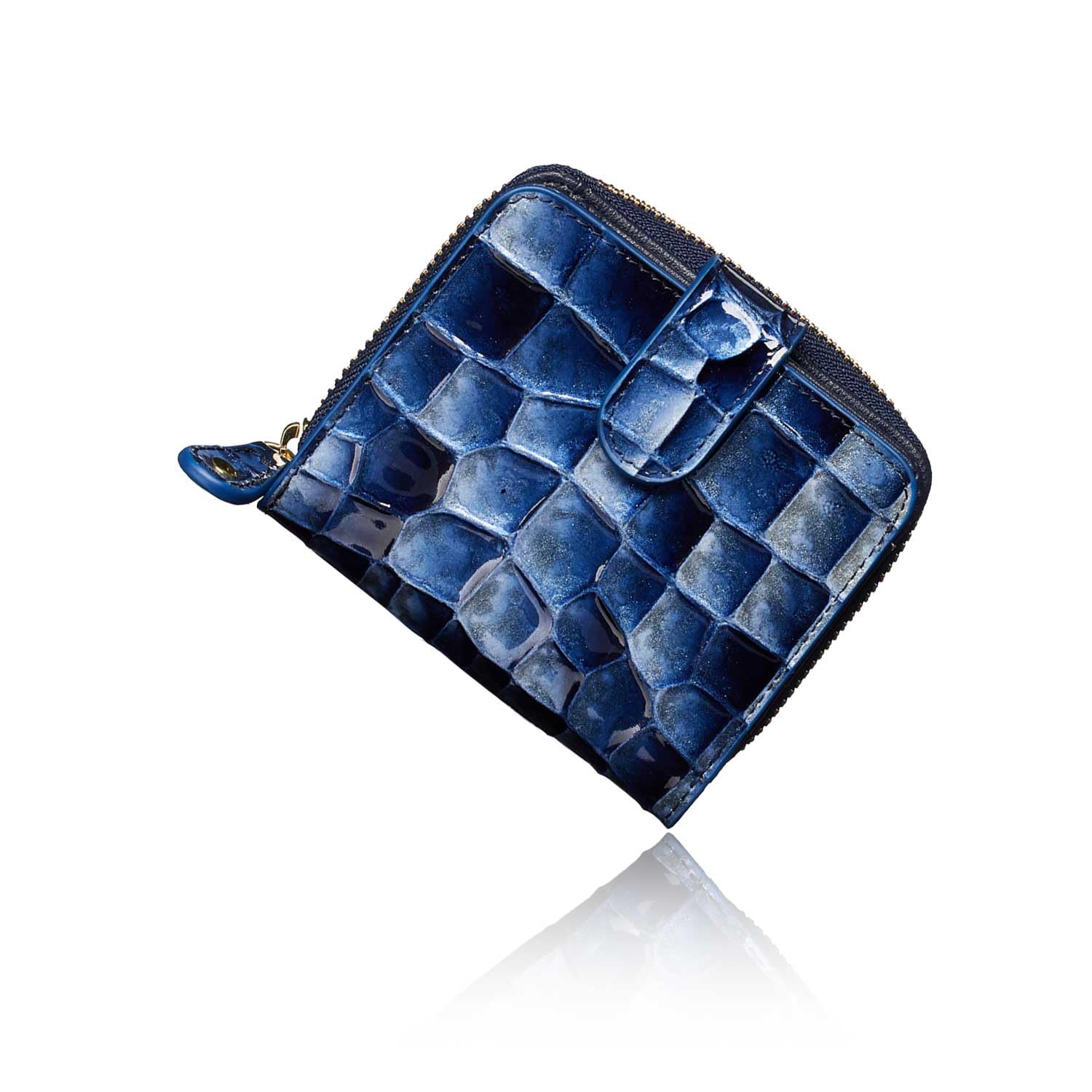 

Italian Life cowhide leather le murrine bifold Elegant and easy to like a mini wallet with the storage capacity of a long Perfect as a Boxed [VOICE]