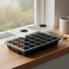 24 Starter Tray Transparent Lid with Dome Reusable Mini Greenhouse Propagator for