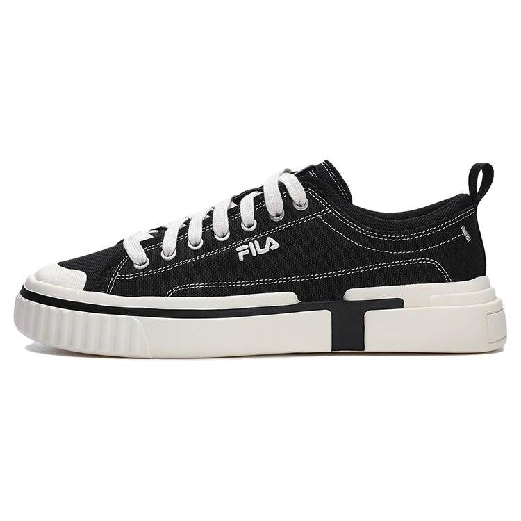 FILA Canvas Low Skate Shoes  Black White  Women s F12M322305FBK 43