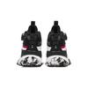 Anta Kids Knob Comfortable Thick Bottom Fleece Leather Non-Slip Warm Mid-Top Outdoor Shoes Kids Shoes Black White 312346907N-7