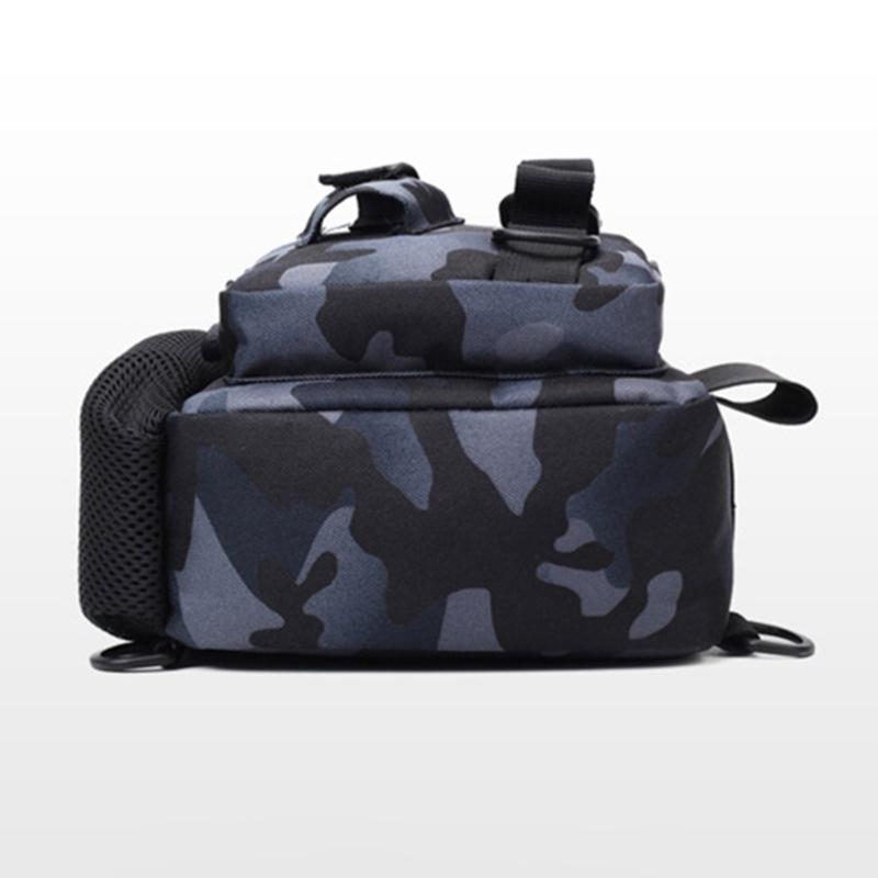 Fishing Tackle Storage Shoulder Bag Outdoor Fishing Shoulder Pack Comfortable Fishing Gear Carrying Bag with Rod Stand