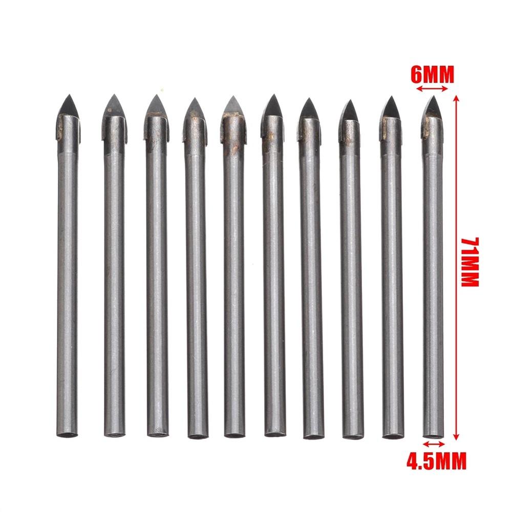Drill 10pcs Drill Head Tungsten Carbide Drilling Bit