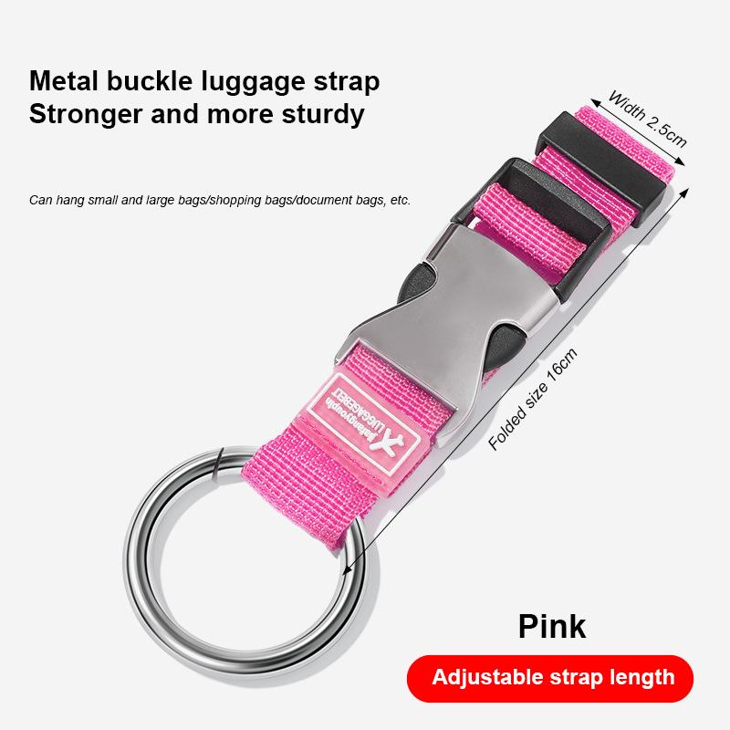 Travel Luggage Strap Portable Fixed with Release Buckle Additional Bag Backpack Strap Luggage Strap Lapel Strap Jacket Holder
