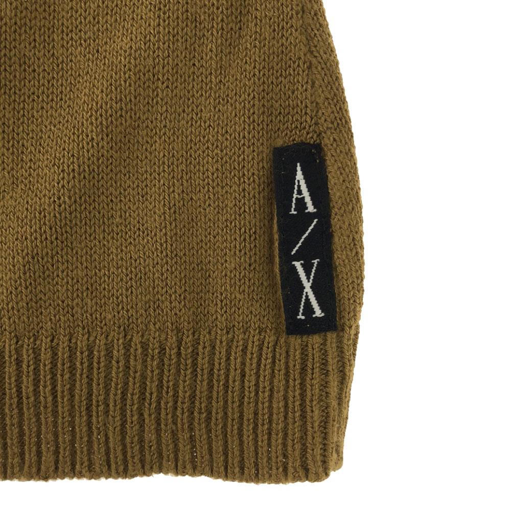 Armani Exchange Langarm V-Ausschnitt Strick-Cardigan S Ocker Mit Kragen Damen Gebraucht