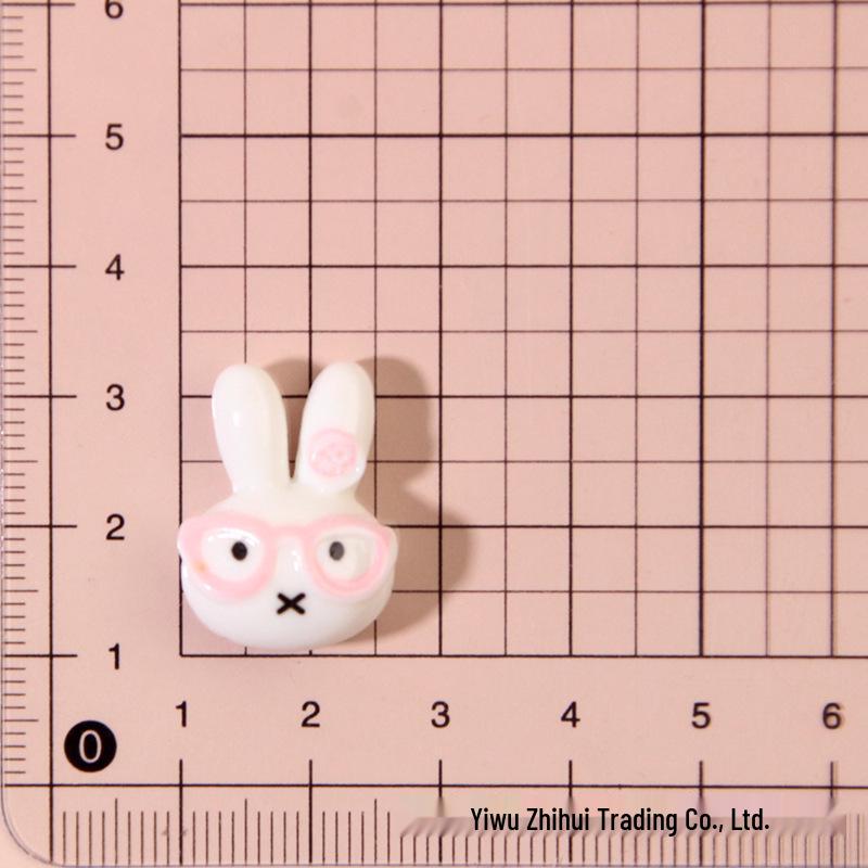 

Миффи Кролик DIY Смола Аксессуары: Очки, Заколка для волос, Пряжка для обуви, Брелок для ключей, Подвеска и Наклейка