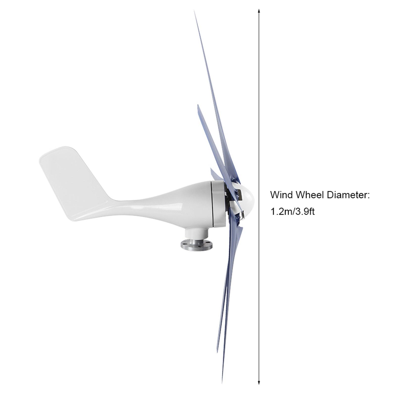 Wind Turbines 5 Blade Small Windmill Generator Industrial Supplies Machinery Equipment 800W