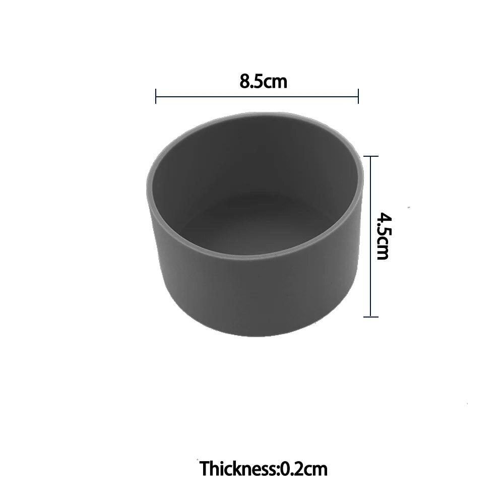1 Stück 8,5 cm weiche Silikon-Becherbodenhülle Schutzhülse für Glaswasser-Teeflasche Anti-Schaden-Zubehör