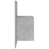 Vidaxl Headboard with Cabinets, Concrete Gray, Wood-Based Material