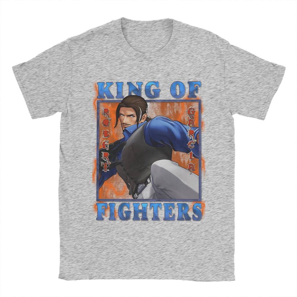 King of Fighters XV - Mightiest Tiger Robert Garcia T Shirt Summer Pure Cotton T-Shirts For Unisex's Tshirt Short-Sleeved Top Tees