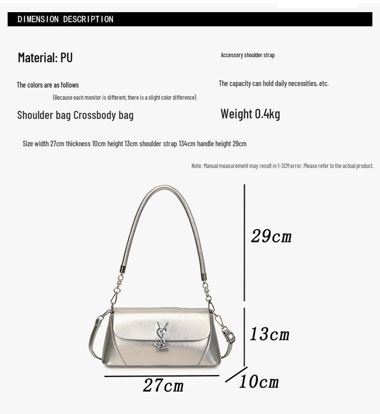 2025 Vielseitige Luxus-Baguette-Tasche: Hochwertige europäische & amerikanische Stil Schulter-/Crossbody-Tasche für Damen