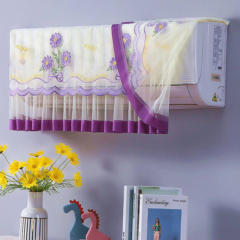 Universal Wall-Mounted Air Conditioner Dust Cover, Fits 1P and 1.5P Units, Easy Installation Without Removal