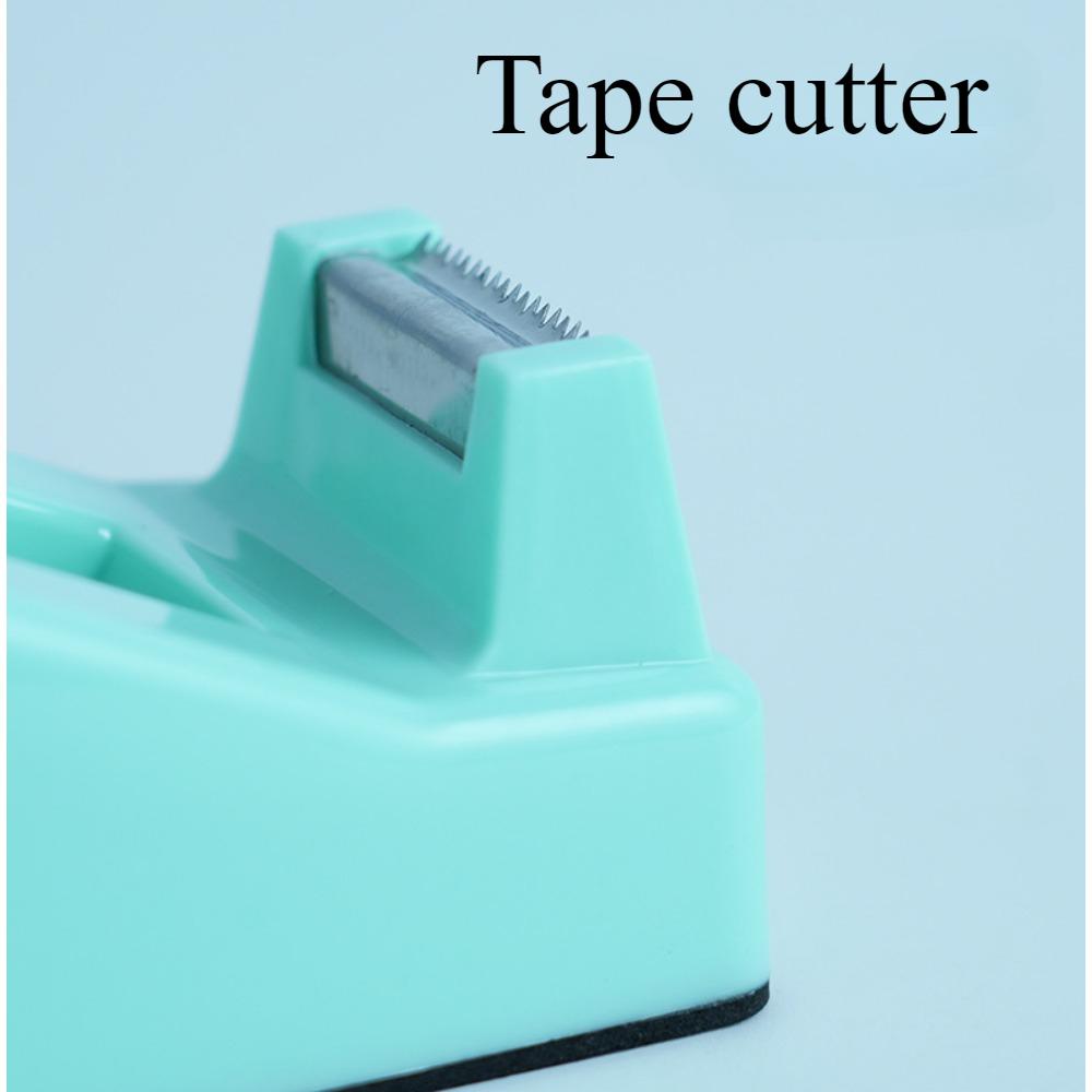 Green Desktop Office Set, Stapler, Scissors, Tape, Stapler, Staple Set