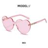 Personality Peach Heart Love Sunglasses Female Feeling Birthday Party Decoration Sunglasses Male Tide